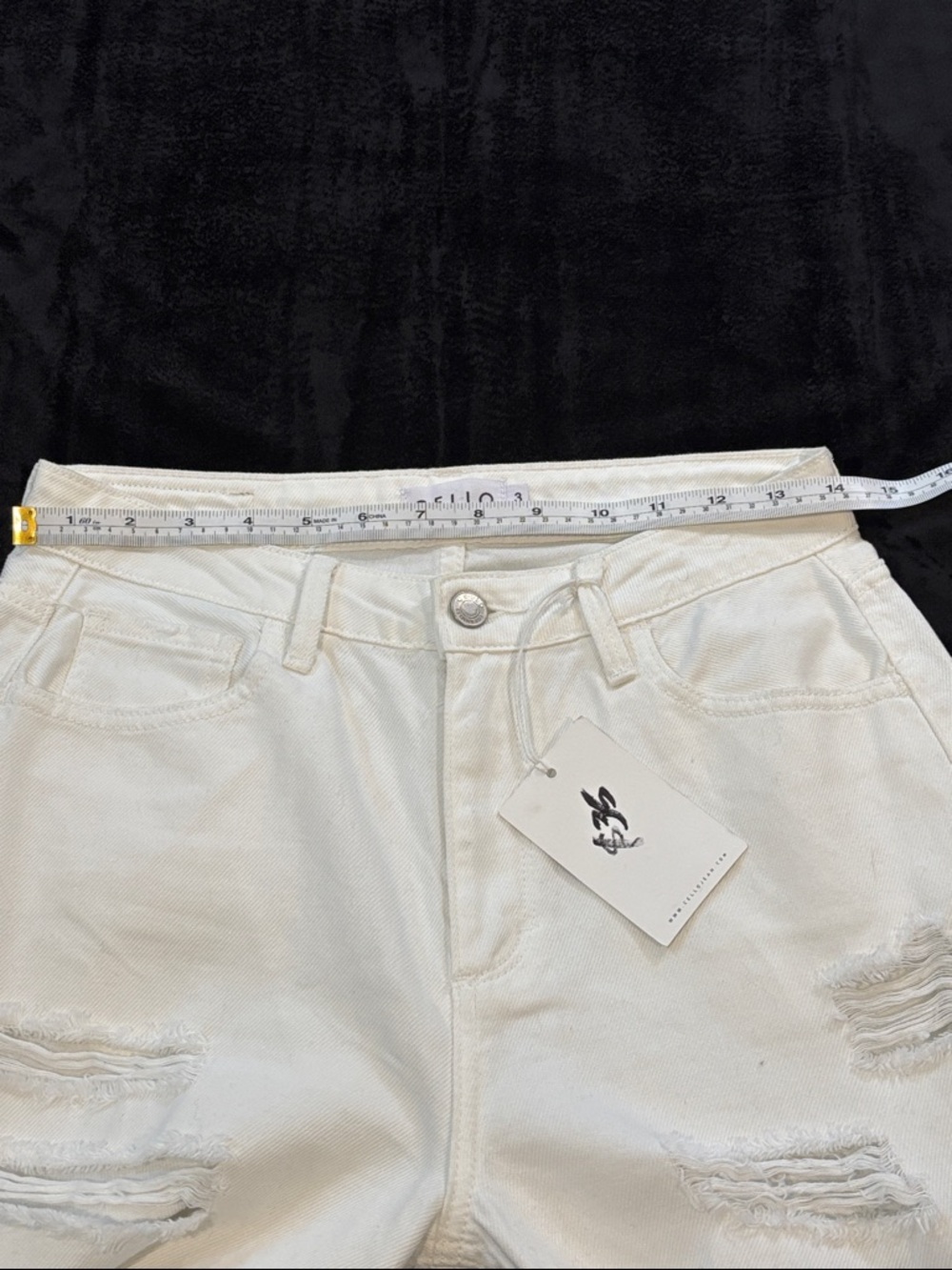 Cello White Distressed Jeans White - Picture 6 of 10